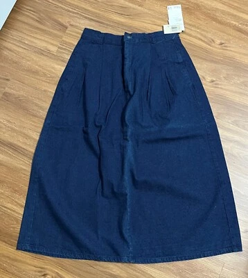 LEVI'S GROUP TWELVE Vintage Women Blue Cotton Denim A-Line Skirt Size 14 NEW TAG - Image 1 of 4