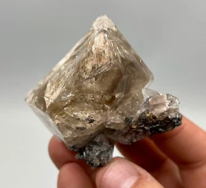 173 g Smoky Skeletal Herkimer Diamond Cluster, Gorgeous Rainbows, Hydrocarbon - Picture 1 of 10