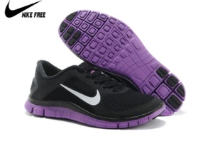 black and purple nike free run 3.0 - Picture 1 of 7