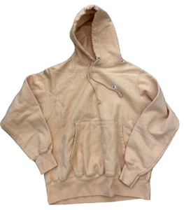Champion Reverse Weave Hoodie Men Medium EUC Vintage Peach Color - Imagen 1 de 4