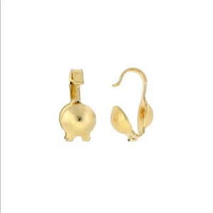 (2) 3,5 mm x 6,5 mm 14 Karat Gelbgold Fädeln Quetschperlen Muschelspitze Kettenende - Bild 1 von 2