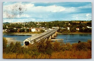Postkarte Längste überdachte Brücke der Welt Hartland, New Brunswick Kanada  - Bild 1 von 2