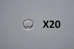 20 supports de bagues réglable argentées, tamis 8mm pour création - Imagen 1 de 1