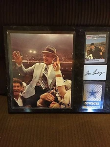 AUTHENTIC Tom Landry Autographed Display Plaque - Picture 1 of 9