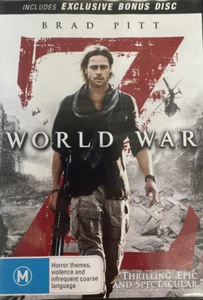 World War Z DVD - Brad Pitt (Region 4, 2013, 2 Disc Set) Free Post - Picture 1 of 1