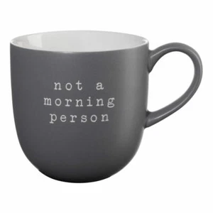 ASA Selection Henkelbecher Not A Morning Person, New Bone China, Grau matt 350ml - Picture 1 of 1
