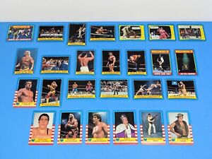 1987 TOPPS WWF WRESTLING Trading Cards LOT OF 26 Hogan Andre Tito Bundy Bulldog