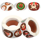2 Rolls Christmas Stickers Kraft Paper Gift Xmas Yule Gifts