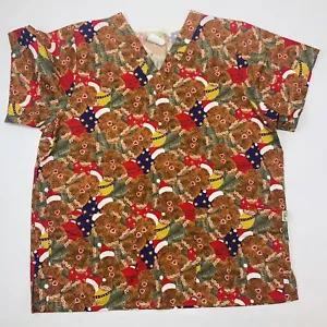 Tafford Medical Nursing Scrub Womens Medium Christmas Holiday Scrub - Picture 1 of 4