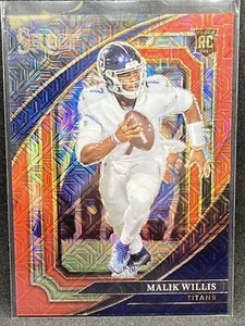MALIK WILLIS 2022 PANINI SELECT ROOKIE RC SUITE LEVEL RED MOJO PRIZM 19/49 # 353 - Picture 1 of 2
