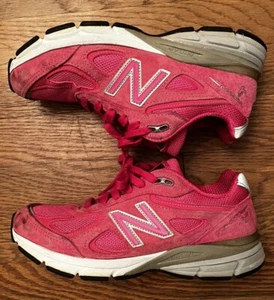 New Balance 990 V4 Women’s 6.5 Pink Ribbon Breast Cancer Sneakers USA Made - Picture 1 of 8