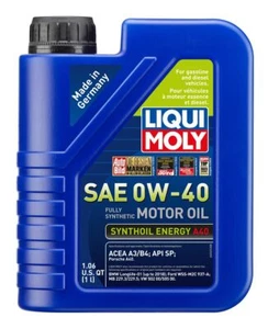 LIQUI MOLY Synthoil Energy A40 SAE 0W-40 1 L Fully synthetic engine oil SKU 2049 - Picture 1 of 1
