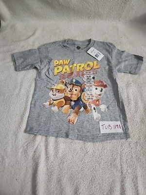 Camiseta Paw Patrol Niños Gris Paw Patrol Is On A Roll Talla XS Nueva Con Etiquetas Foto 1 de 4