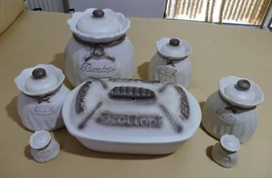 Vorratsbehälter  7-teilig Steingut - Bild 1 von 1