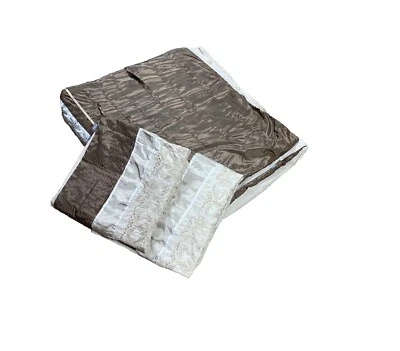 Conjunto de Cama KAS Capa de Edredom Queen King + Fronhas Shams Marrom Bege Luxo - Imagem 1 de 4