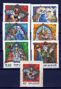 New Zealand 1608-1614 MNH Christmas Virgin Mary Three Magi ZAYIX NZES0091M - Picture 1 of 3