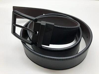 Guess Cinturón Reversible Negro Marrón Para Hombre M 34-36 Negro Hebilla Imitación Cuero 1 3/8 Foto 1 de 4