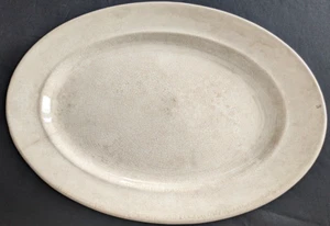 Vintage Stoneware Oval Serving Platter - Picture 1 of 12