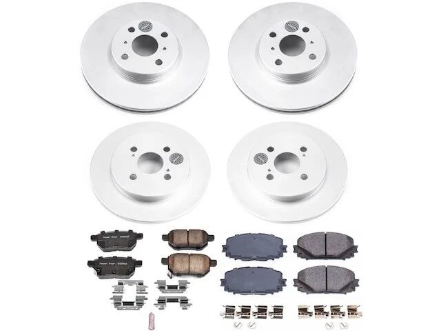 前后制动垫和转子套件适用于 2012 - 2018 年丰田 Yaris 2013 XV526FV — 第 1/1 张图片