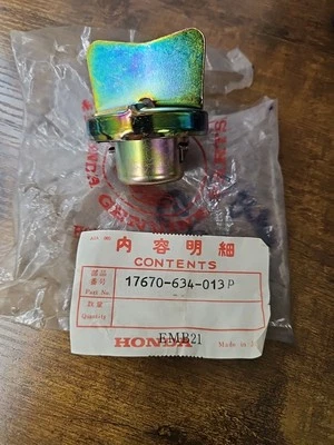 NOS GENUINE HONDA CIVIC FUEL GAS CAP 17670-634-013P 1975 1976 1977 - Image 1 of 3