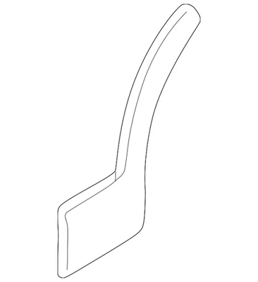 Moldura de abertura de roda Ford genuína 3L2Z-7829164-CAA - Imagem 1 de 4