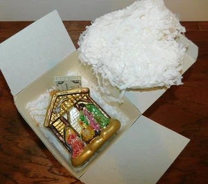 Belén de vidrio soplado adorno de Navidad Kurt Adler Polonesa Creche ¡con caja! - Imagen 1 de 10