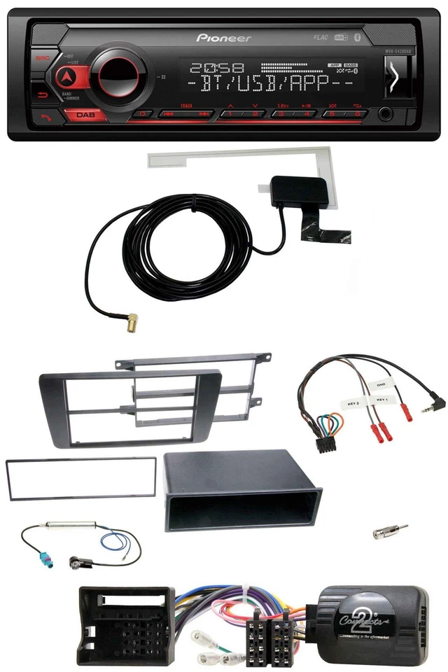 Pioneer DAB USB Lenkrad Bluetooth Autoradio für Skoda Octavia Scout 2004-2013 - Bild 1 von 4
