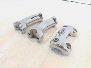 Harley Davidson Softail Deluxe 2005-2012 soportes elevadores de manillar cromados FLSTN - Imagen 1 de 7