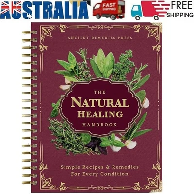 The Natural Healing Handbook, Spiral-Bound Guide for Herbal Remedies and Natural - image 1 of 4