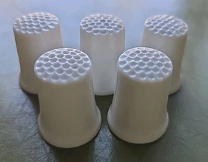 Lote de 5 dedales de colección porcelana blanco macizo hechos en Japón pinta tu propio diseño - Imagen 1 de 5