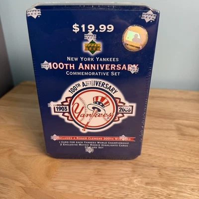 2003 Upper Deck纽约洋基队100周年棒球工厂套装密封 — 第 1/4 张图片
