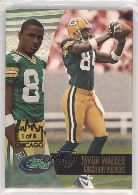 2002 eTopps Chicago /5 Javon Walker #65 Rookie RC - Image 1 of 2