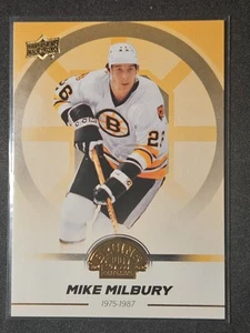 23-24 Upper Deck Bruins Centennial Mike Milbury 🚨🚨🚨 Gold Base - Picture 1 of 2