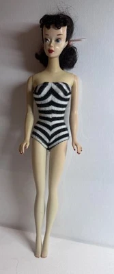 Vintage Barbie Doll Ponytail # 3 Brunette w/ Swimsuit 1960s Mattel, PLEASE READ, - Image 1 of 4
