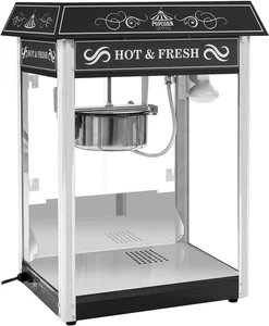 Royal Catering Commercial Popcorn Machine Retro Style 16L/h 1600W Black - Picture 1 of 9