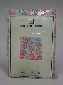 VTG Essential Home Tablecloth 100% Cotton Morning Glory Floral 52x70" Oblong - Picture 1 of 5