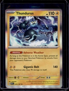 Thundurus SV03: Obsidian Flammen Pokémon #070/197 Holo Rare NM+ - Bild 1 von 2