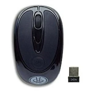 2.4GHz Wireless Optical Nano Mouse Black USB Brand New - Picture 1 of 3
