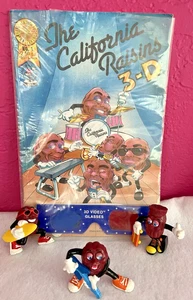 THE CALIFORNIA RAISINS 3-D (MIT BRILLE & Figuren) #1 NEWSSTAND SELTEN 🔥 - Bild 1 von 3