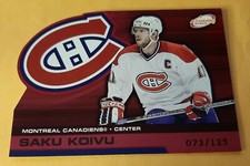 SAKU KOIVU 2002-03 PACIFIC ATOMIC # 55 RED VERSION 125 MADE MTL CANADIENS MINT
