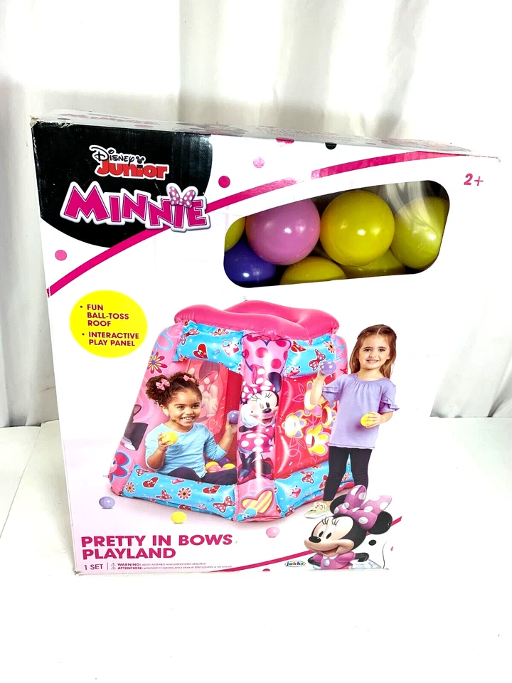 Disney Junior Minnie Pretty in Bows Inflable Playland Ball Pit con 20 So... Foto 1 de 2