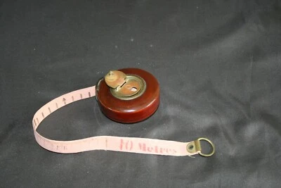 Décamètre d'arpenteur ancien - Photo 1/3