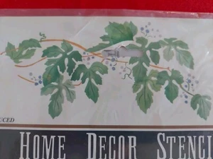 PORCELINE BERRY VINE Multi STENCIL EASE HOME DECOR MYLAR PAINT POWERS NEW D50 - Picture 1 of 8