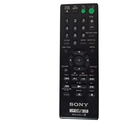 Genuine Sony DVD Player Remote Control RMT-D197A Tested Working - Image 1 of 3