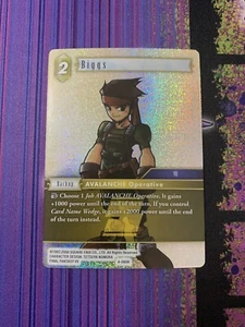 Foil Biggs 4-090R Final Fantasy Juego de Cartas Coleccionables Juego de Cartas Coleccionables Square Enix 7 VII - Imagen 1 de 2