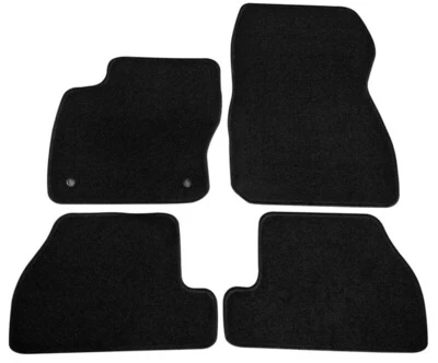 Alfombra alfombrilla trasera delantera negra ajuste personalizado 4 piezas apta para Ford Focus 12-18 4 puertas Foto 1 de 4