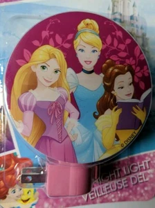 Disney Princess Plug in Manual LED Night Lights with bulb included NEW NIP Decor - Picture 1 of 6