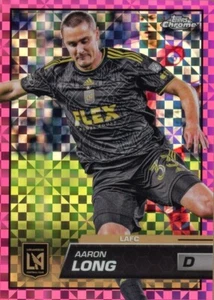 2023 Topps Chrome MLS Pink X-Fractors #73 Aaron Long - Picture 1 of 2