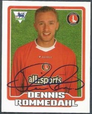MERLIN F.A. PREMIER LEAGUE 06- #152-CHARLTON ATHLETIC & DENMARK-DENNIS ROMMEDAHL