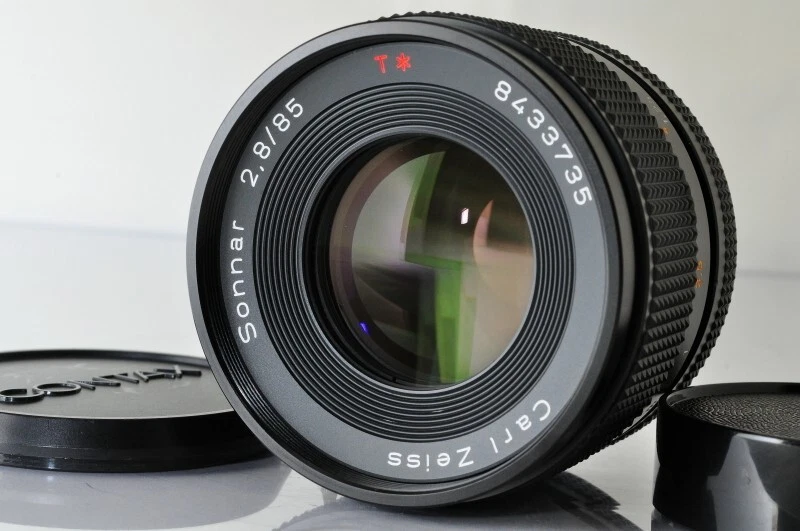 レンズ(単焦点) Contax Carl Zeiss Sonnar T* 85mm F2.8MMJ CONTAX Carl Zeiss Sonnar 85mm f2.8 MMG Germany w/ Lens Hood
